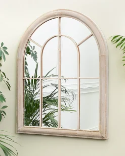 Specchio EMBRY 69 cm 88 cm Metallo Beige