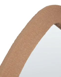 Specchio EPIRY 79 cm 80 cm Bouclé Marrone chiaro