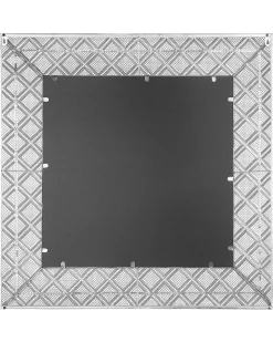 Specchio EVETTES 80 cm 80 cm Metallo Argento