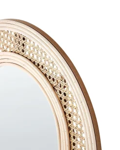 Specchio FRANEY 50 cm 120 cm Rattan Naturale