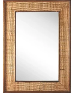 Specchio IGUALA 54 cm 74 cm Bambù Frassino naturale