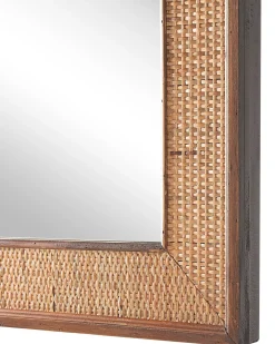 Specchio IGUALA 54 cm 74 cm Bambù Frassino naturale