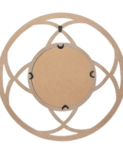 Specchio IZTAPALAPA 60 cm 60 cm Legno di abete chiaro