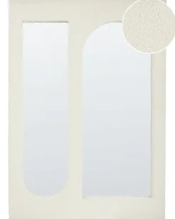 Specchio MARCIGNY 70 cm 100 cm Bouclé Bianco sporco