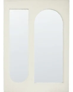 Specchio MARCIGNY 70 cm 100 cm Bouclé Bianco sporco