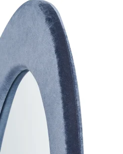 Specchio MASSAY 53 cm 90 cm Velluto Blu scuro