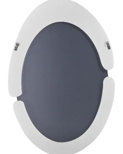 Specchio MASSAY 53 cm 90 cm Velluto Bianco
