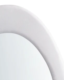 Specchio MASSAY 53 cm 90 cm Velluto Bianco