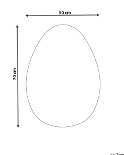 Specchio MONTRESOR 50 cm 70 cm Argento