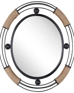 Specchio MOULINS 50 cm 55 cm Metallo Nero