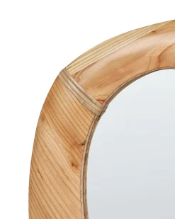Specchio NEURE 90 cm 77 cm Legno di abete Naturale