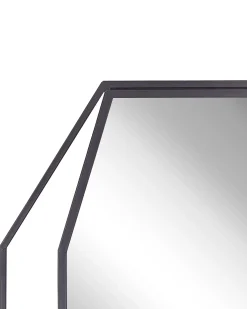 Specchio NIRE 60 cm 80 cm Metallo Grigio grafite