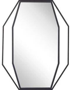 Specchio NIRE 60 cm 80 cm Metallo Grigio grafite