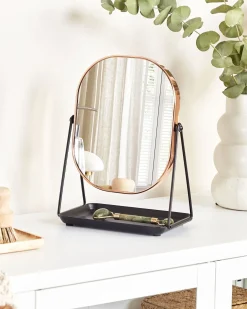 Specchio per make-up CORREZE Oro rosa