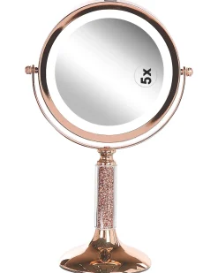 Specchio per make-up LED BAIXAS Oro rosa