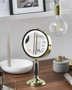 Specchio per make-up LED BAIXAS Oro