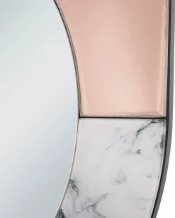 Specchio RETY 50 cm 65 cm Pietra Oro rosa