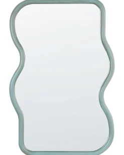 Specchio RONNET 60 cm 90 cm Legno di Paulownia Azzurro