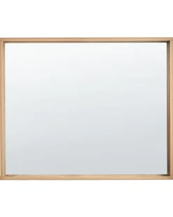 Specchio ROSELL 80 cm 65 cm Marrone chiaro