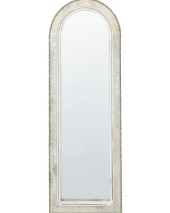 Specchio SARRY 31 cm 91 cm Legno di mango Bianco
