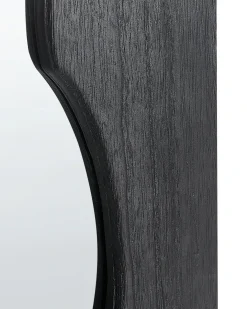 Specchio SAULLCET 75 cm 175 cm Legno di Paulownia Nero