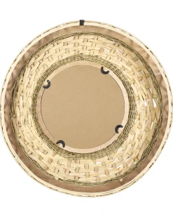Specchio SOLEDAD 61 cm 61 cm Bambù Bianco