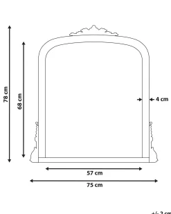 Specchio SUSSEY 75 cm 78 cm Oro