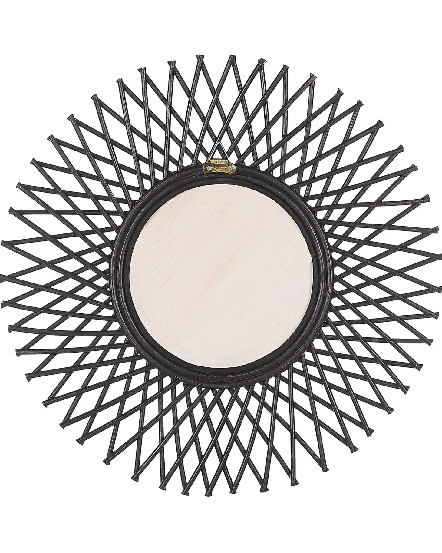 Specchio TAGOLU 60 cm 60 cm Rattan Nero