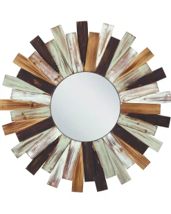 Specchio TAMPICO 75 cm 75 cm Legno di abete Multicolore