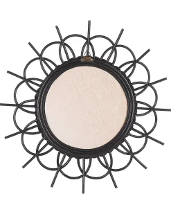 Specchio TELAKIA 60 cm 60 cm Rattan Nero