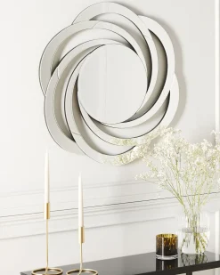 Specchio TREBAN 70 cm 70 cm Argento