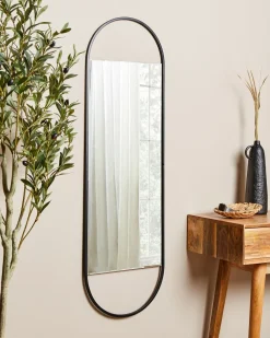 Specchio VALLERY 40 cm 120 cm Metallo Nero