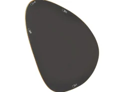 Specchio VENAS 61 cm 91 cm Velluto Senape