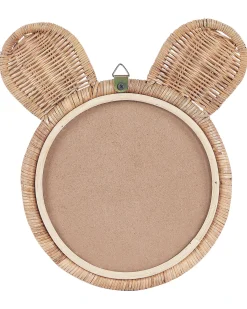 Specchio ASHANTI 30 cm 33 cm Rattan Naturale