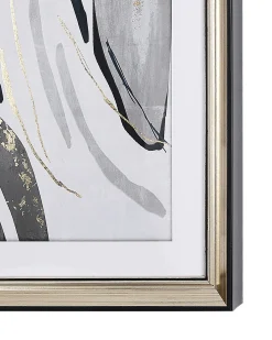 Stampa da parete Incorniciata HIDMO Motivo astratto 30 x 40 cm Grigio