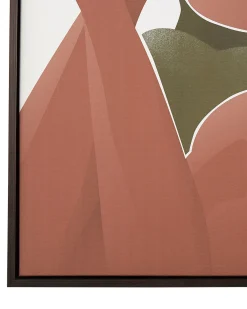 Stampa su tela FELTRINA Motivo femminile 63 x 99 cm Bianco