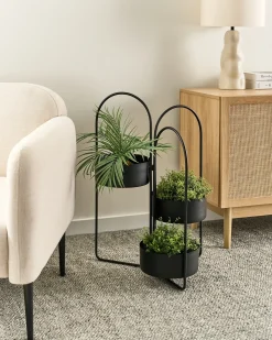 Supporto per vasi COLUTENA Metallo 56 cm Nero