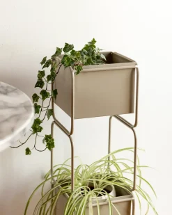 Supporto per vasi COTINUS Metallo 20 cm Beige
