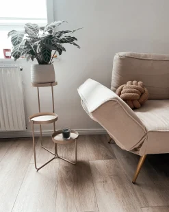 Supporto per vasi FRAGARIA Metallo 42 cm Beige