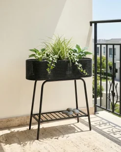 Supporto per vasi LINNAEA Metallo 60 cm Nero