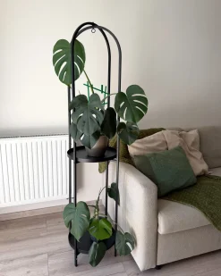 Supporto per vasi TAMARIX Metallo 35 cm Nero