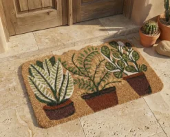 Tappetino da Ingresso ANAMUDI Naturale 40 x 60 cm Fibra di Cocco