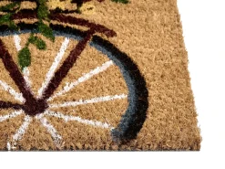 Tappetino da Ingresso AVAK Naturale 50 x 80 cm Bicicletta Fibra di Cocco