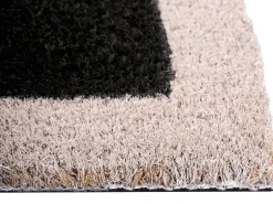 Tappetino da Ingresso BUHI Nero 45 x 75 cm Testo Fibra di Cocco