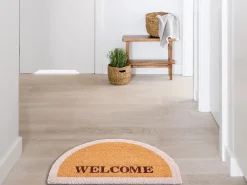Tappetino da Ingresso BUHI Naturale 45 x 75 cm Testo Fibra di Cocco
