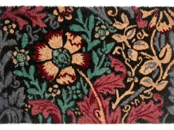 Tappetino da Ingresso ILLIAMNA Multicolore 40 x 60 cm Fiore Fibra di Cocco