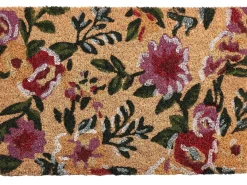 Tappetino da Ingresso KITA Multicolore 40 x 60 cm Fiore Fibra di Cocco