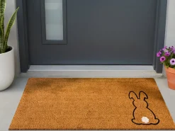 Tappetino da Ingresso LINGAYEN Naturale 55 x 120 cm Coniglio Fibra di Cocco
