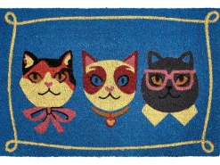 Tappetino da Ingresso MOJICAP Multicolore 60 x 90 cm Gatto Fibra di Cocco