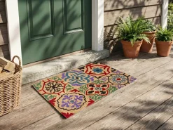 Tappetino da Ingresso NAUKATI Multicolore 50 x 80 cm Fibra di Cocco